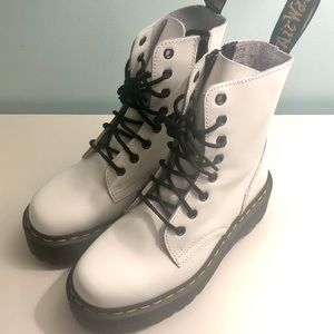 DOC MARTENS JADON PLATFORM White Boots